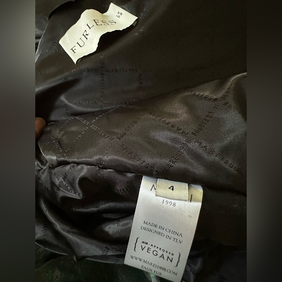 Labiatea Brown Faux oversized fur coat by Marei 1998 - Picture 6 of 7